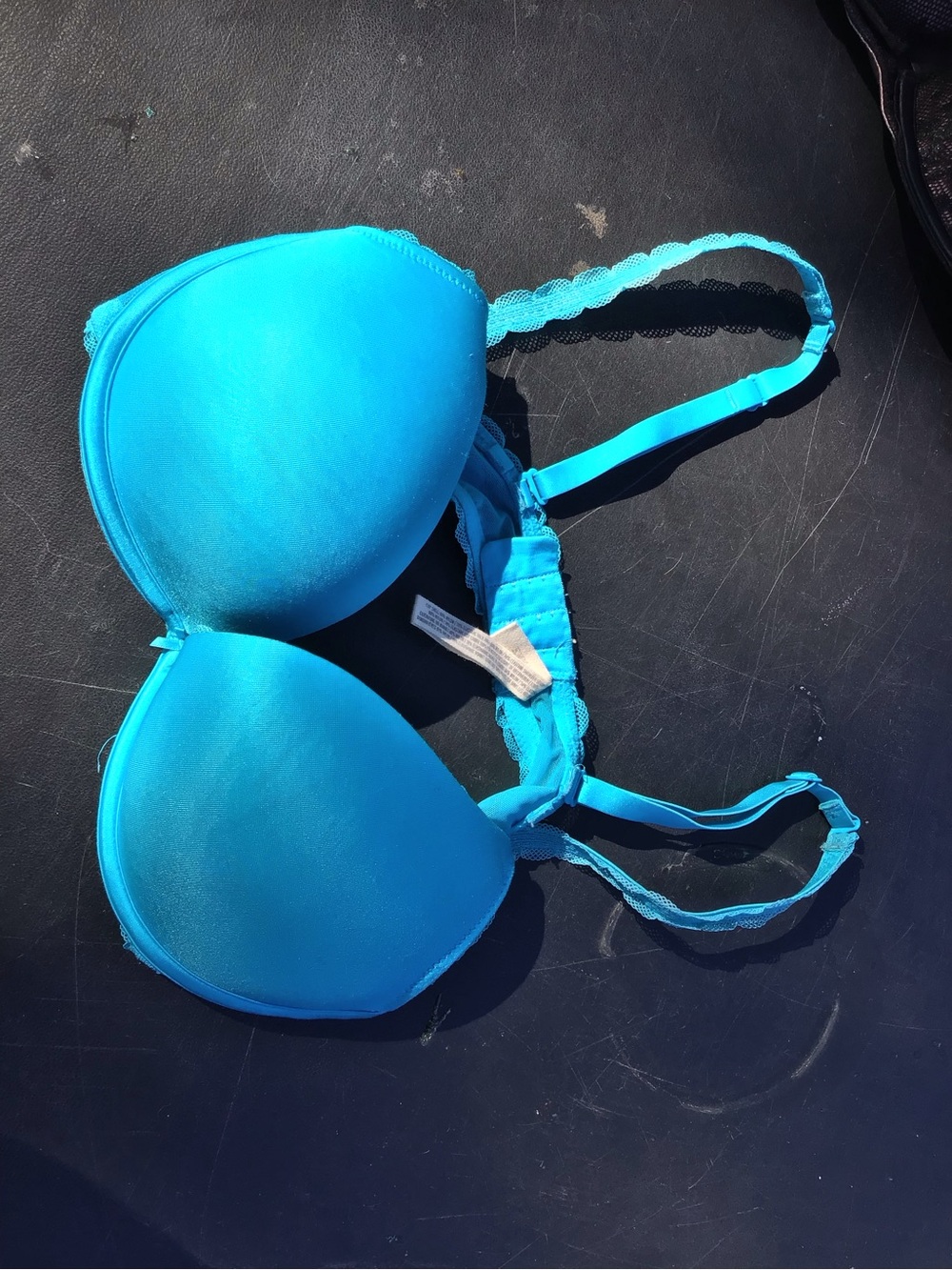 Turquoise Padded Women's Bra with Light Support